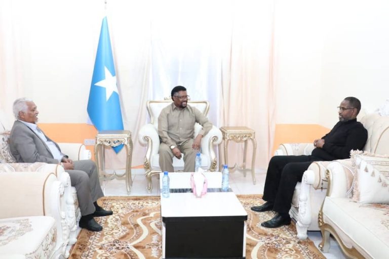 Madaxweyne ku-xigeenka Puntland oo Hooygiis ku booqday Guddoomiyaha Golaha shacabka BJF+Sawirro