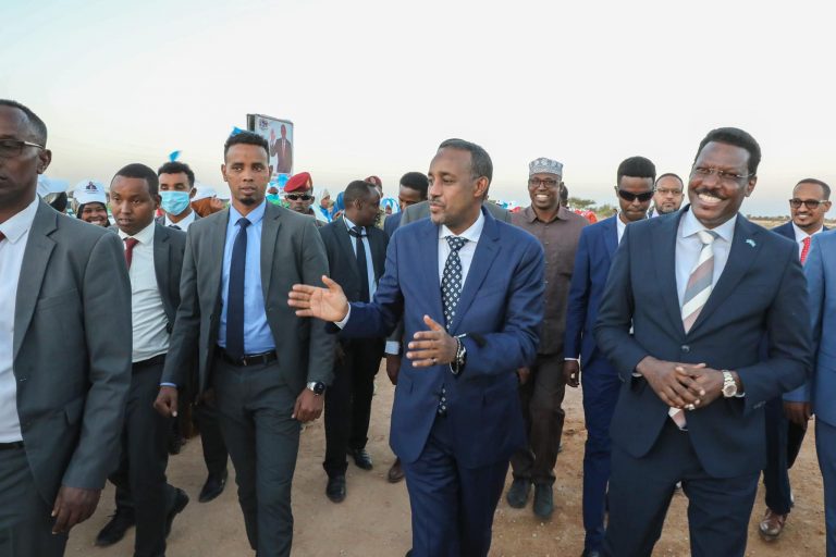 ترحيب برئيس الوزراء الصومالي في دوسمريب