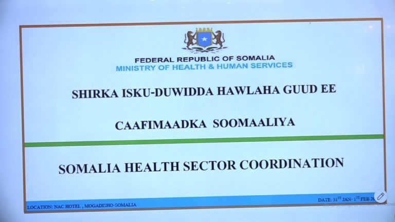 Shirka isku duwidda caafimaadka guud ee dalka oo muqdisho ka furmay “SAWIRRO”