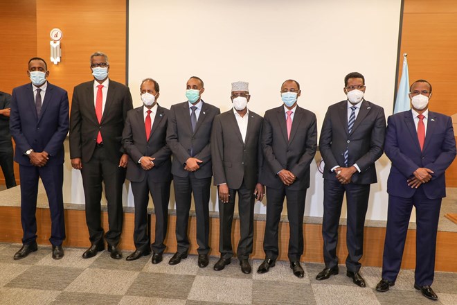 توصل حكومة تصريف الأعمال واتحاد المرشحين إلى اتفاقية من ستة بنود لخفض التوتر في مقديشو