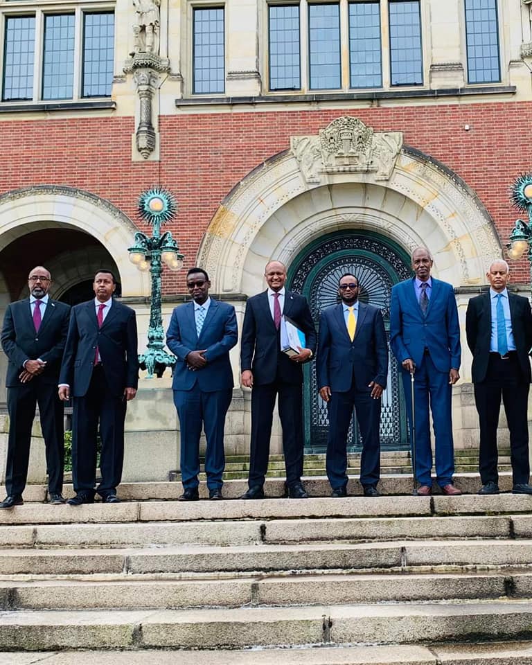 Wakiilada Soomaaliya ku matalaya kiiska badda oo gudaha u galay xarunta Maxkamadda ICJ