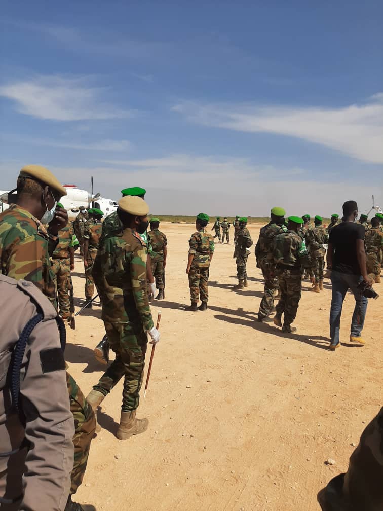 Taliyaha Ciidamada Xoogga dalka oo gaaray Baladweyne+Sawirro