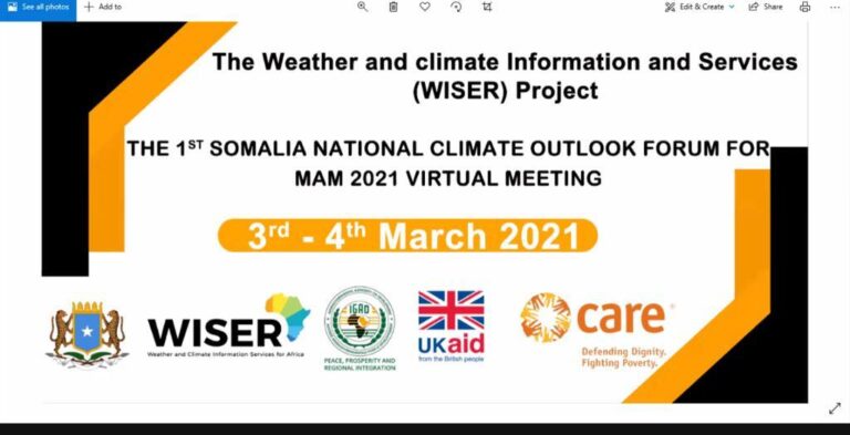 Xubno ka socda hay’adaha ku howalan Isbadalka Cimilada oo maanta yeeshay kulan muhiim ah