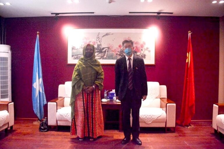 Chinese Ambassador to Somalia, Minister of Health discuss ways to handle COVID-19