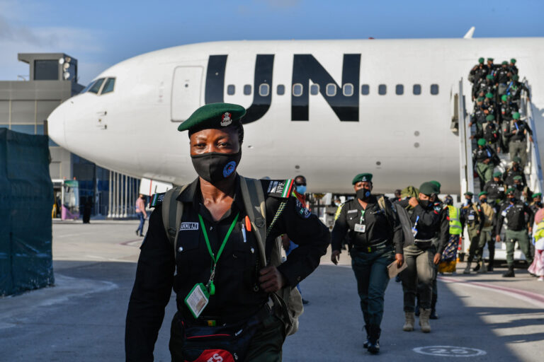 144 Nigerian police officers arrive to support the Somali Police Force