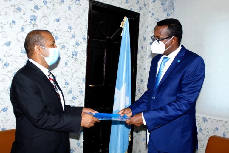وزير الدولة بوزارة الخارجية يتسلم أوراق اعتماد ممثل اليونسيف لدى البلاد