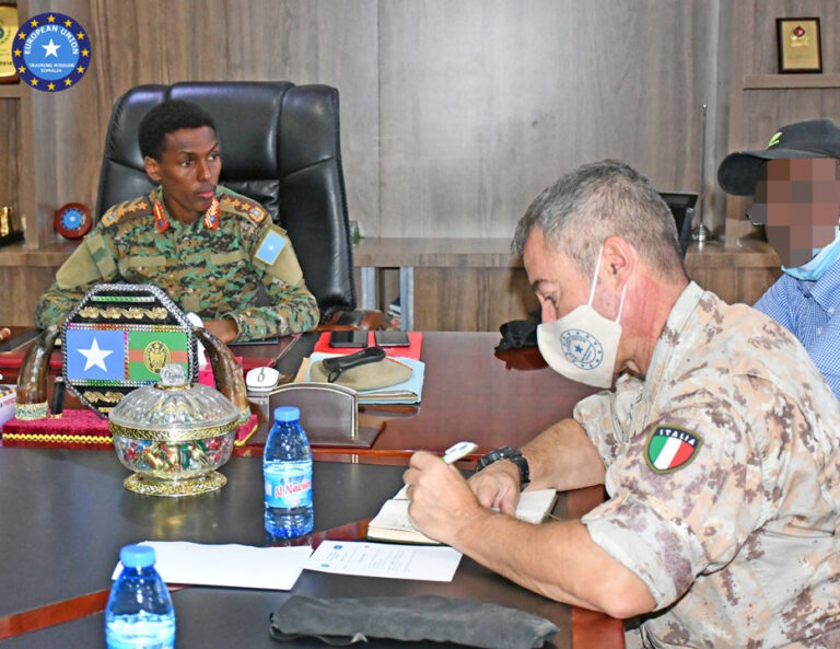 Somali Chief Army and EU officials discuss key issues