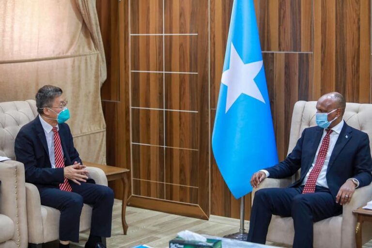 Deputy Prime Minister receives Chinese Ambassador to Somalia