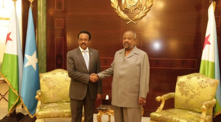 President Farmajo congratulates President Ismail Omar Guelleh on his re-election
