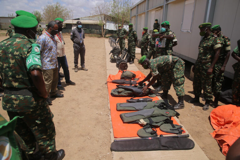 AMISOM forces equipped to clear explosives in Jowhar