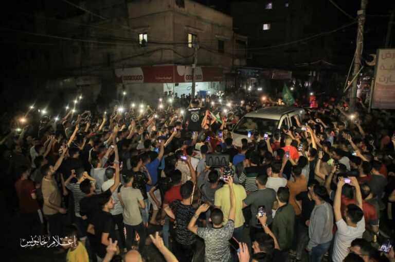 مسيرات الفرح بالهدنة تعم أرجاء الأراضي الفلسطينية