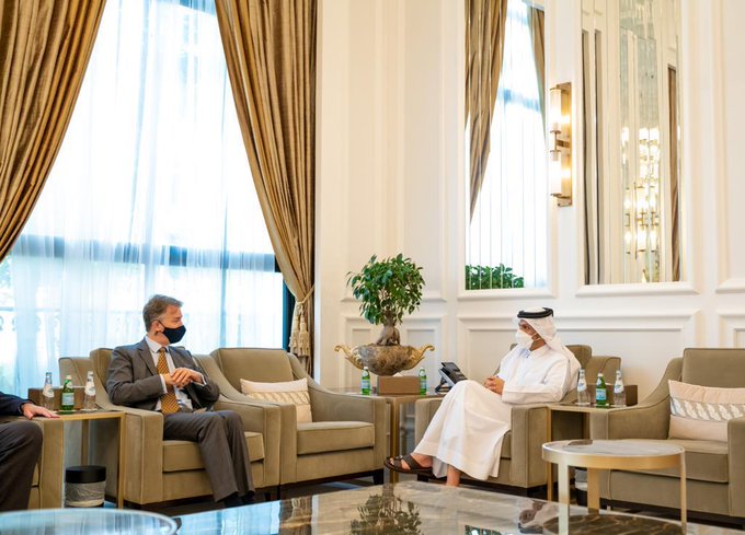 نائب رئيس مجلس الوزراء القطري يبحث مع المبعوث البريطاني للقرن الأفريقي تطورات أوضاع الصومال