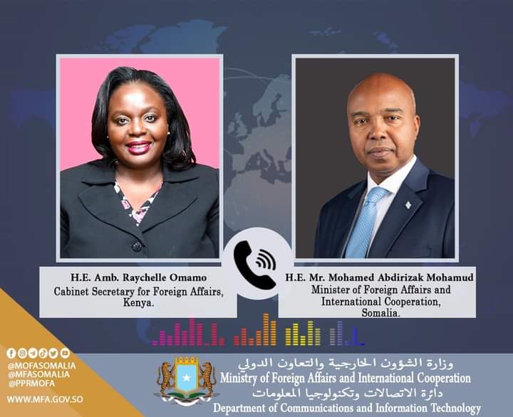 Press Statement The Foreign Ministers of Somalia and Kenya, H.E. Mr. Mohamed Abdirizak Mohamud and…
