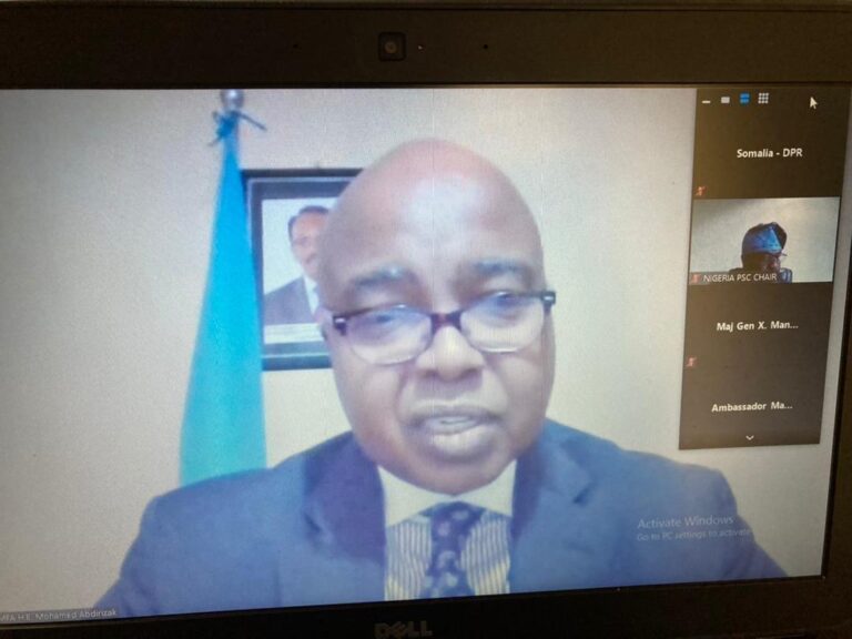 Somali FM virtually attends the AU meeting