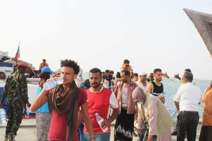 وصول لاجئين يمنيين إلي أرض الصومال
