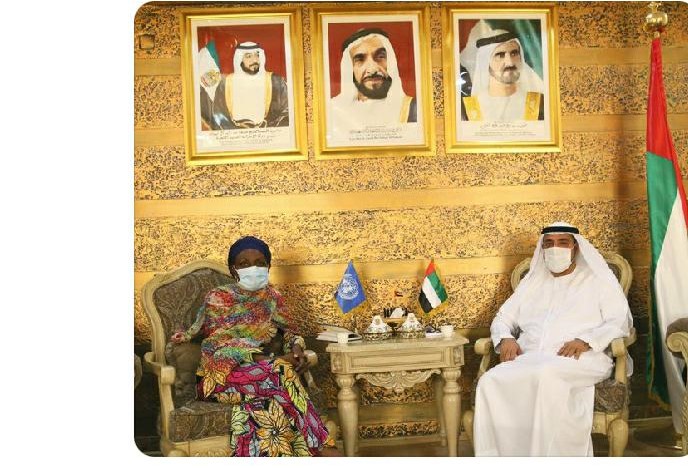 السفير الإماراتي لدى البلاد يجتمع مع نائبة المبعوث الأممي