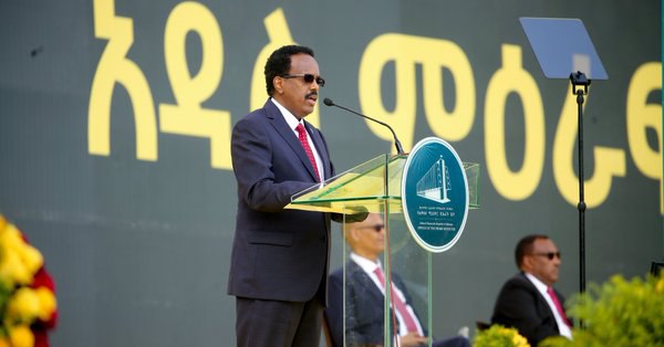 President Farmajo attends the inauguration cermony of the newly elected government of Ethiopia