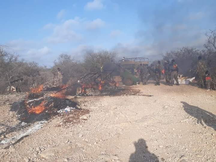 SNA forces kill 4 terrorist militants fighting, rescue food on donkeys carts