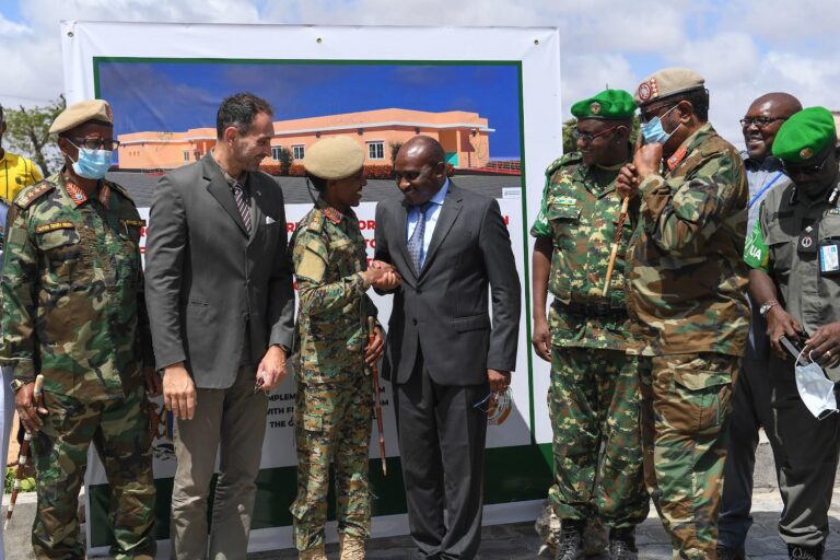 AMISOM and Government of Italy begin construction of a 68-bed hospital facility for Somali National…