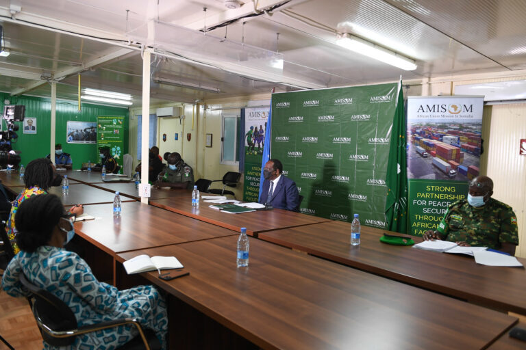 Top AMISOM officials meet UN Assistant Secretary-General for Africa to discuss mission’s progress