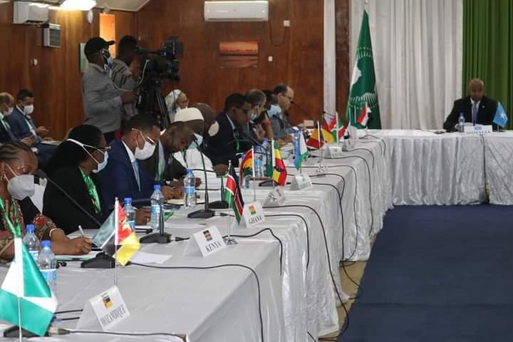 Foreign Minister discusses with the delegation of the Peace and Security Council of AU the mandate…