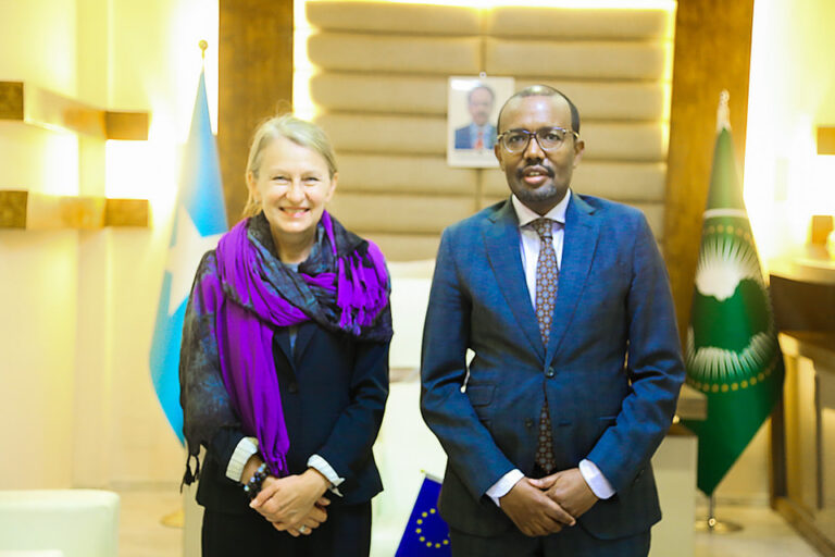 Foreign Minister receives a courtesy visit from EU Ambassador to Somalia