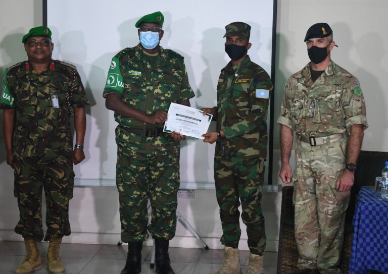 AMISOM and SNA soldiers conclude intelligence gathering training