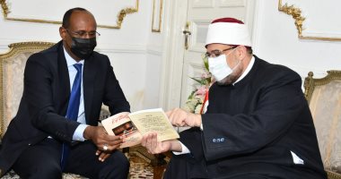 لقاء بين وزير الأوقاف الجيبوتى ونظيره المصري فى القاهرة