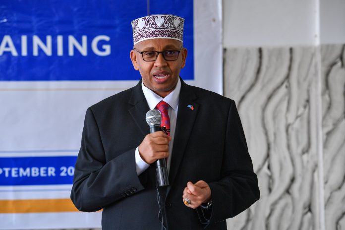 Information Minister attends a meeting to discuss ensuring info accessibitly and freedom of speech…