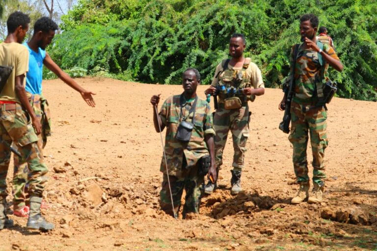 SNA conducted a mine clearing operation