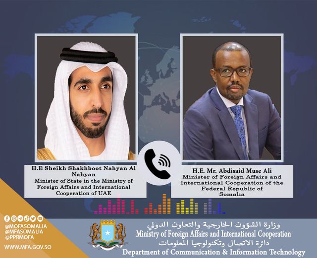 Foreign Minister talks with UAE Minister of State for Foreign Affairs and International Cooperation