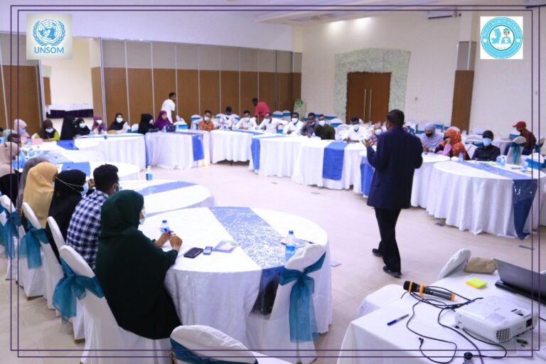 The Director General of the Ministry of Information opens a training for journalists In Mogadishu