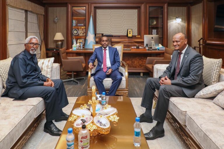 PM Roble meets with Upper House Speaker and Deputy PM