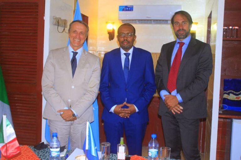 Minister of Foreign Affairs received Italian Director for Development and Cooperation in Mogadishu