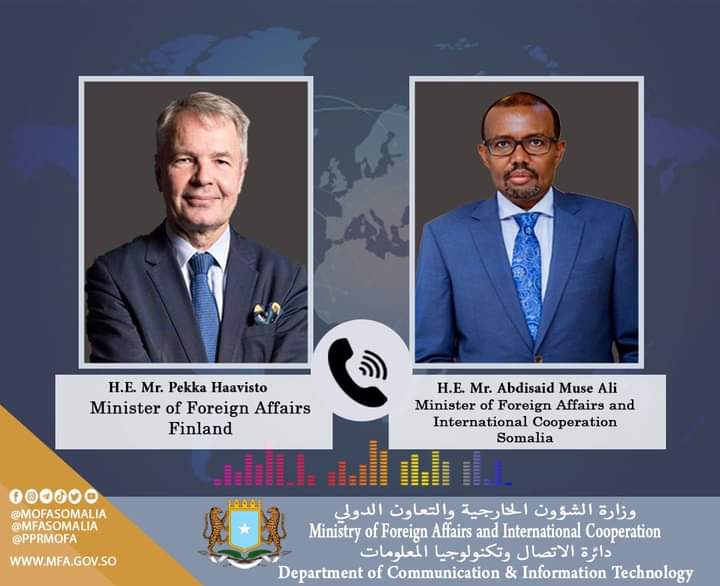 Foreign Ministers of Somalia and Finland discuss bilateral relations
