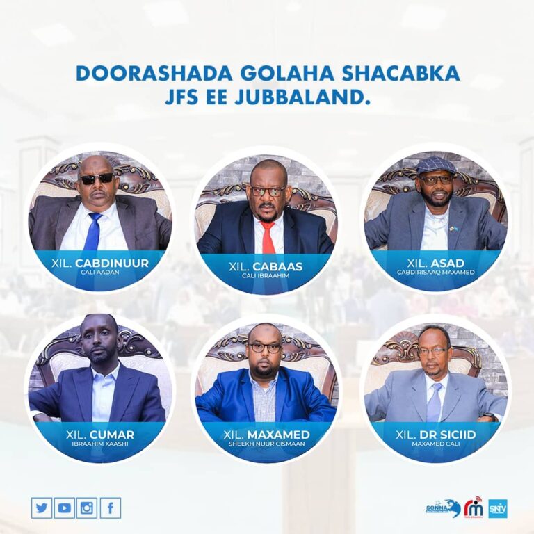 Six members of the Federal Parliament elected in Kismayo town
