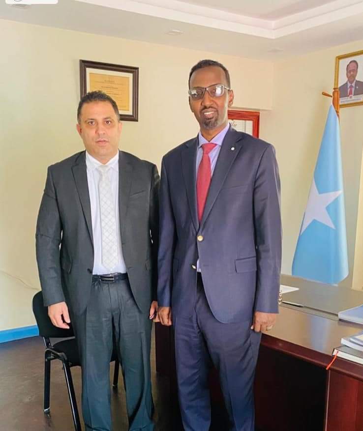 Ambassador Ali Cagabaruur received outgoing Libyan Ambassador