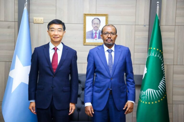 Foreign Minister meets with the Chinese Ambassador to Somalia