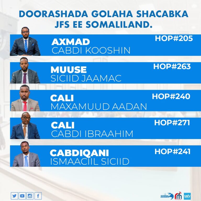انتخاب 5 نواب جدد بمجلس الشعب في العاصمة مقديشو