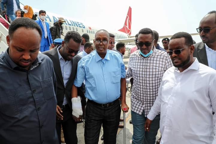 Government Spokesperson returns back to the capital after recovering injuries from suicide bomb…