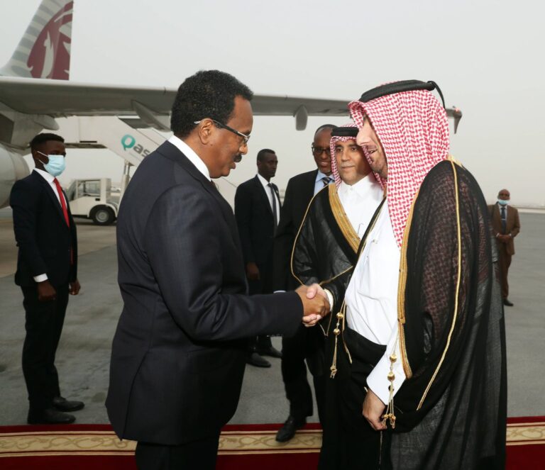 President Farmajo arrives in Doha on a two-day working visit