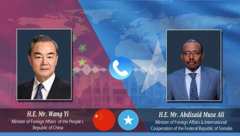 Somali, Chinese Foreign Ministers hold phone conversation