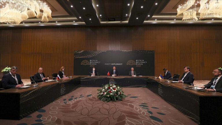 Turkiye, Ukraine, Russia foreign ministers’ meeting kicks off