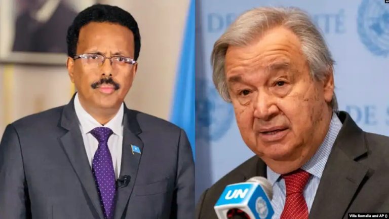 الأمين العام للأمم المتحدة يجري اتصالا هاتفيا مع فرماجو