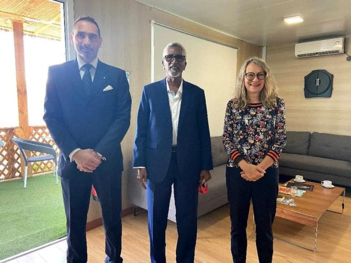 عبدي حاشي يناقش مع سفيري الاتحاد الأوروبي وإيطاليا قضية الانتخابات الرئاسة